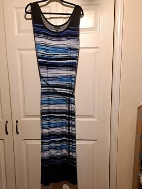 🏝 Plus size 20 sexy fitted slinky beach dress vacation ready with ocean colors